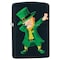 Zippo 2022 Zippo Dabbing Leprechaun, Black Matte, Color Image,  ZIP-49124 - alternate 1